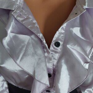 Robe classique lilas et noir